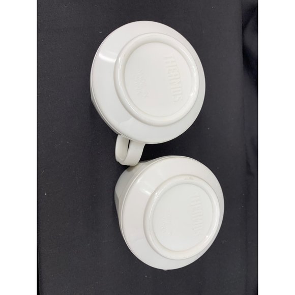 2 Cream/Off White Vintage Thermos Insulated Cups - Picture 5 of 5